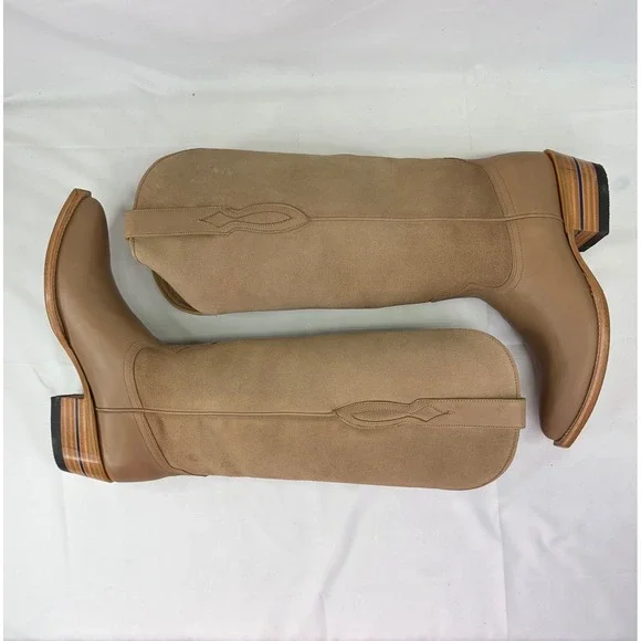 Womens Alvies Perry Lane-Caviar Leather Handmade Cowboy Boots Coastal Cowgirl - Picture 12 of 16